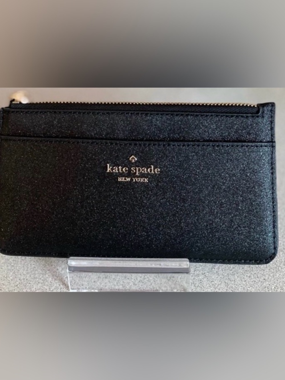 Kate Spade Tinsel Box Large Slim Card Holder | NWT | Retail $149